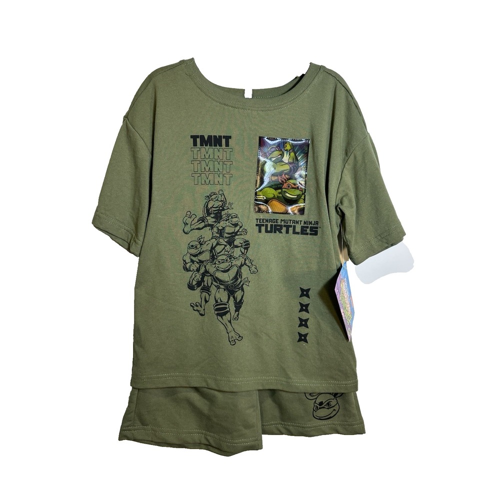teenage mutant ninja‎ turtles boys short sleeve & shorts set size 6